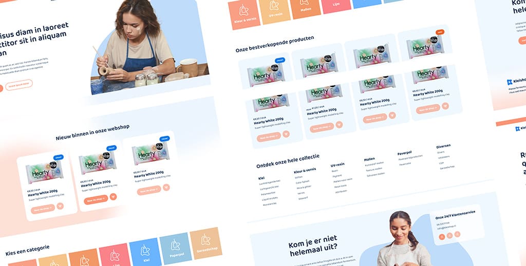 Een erg leuk project van deze periode die veel aandacht vereiste; twee volledig verschillende webshops met hetzelfde thema